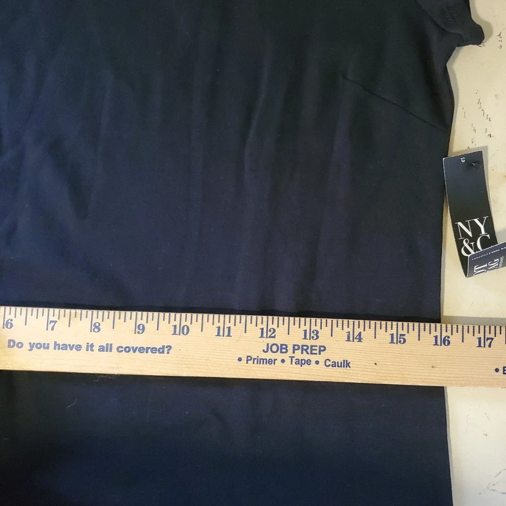 NY&C‎ NEW YORK & COMPANY Black Short Sleeve Casual Dress Size Small - Picture 7 of 8